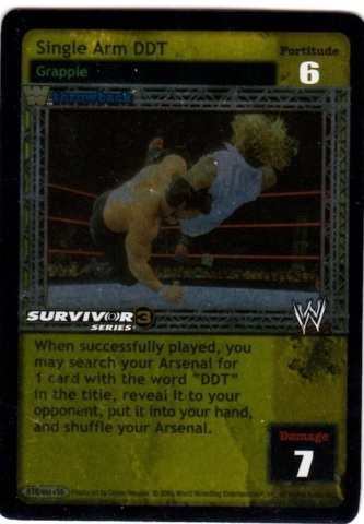 Single Arm DDT (Throwback) Foil